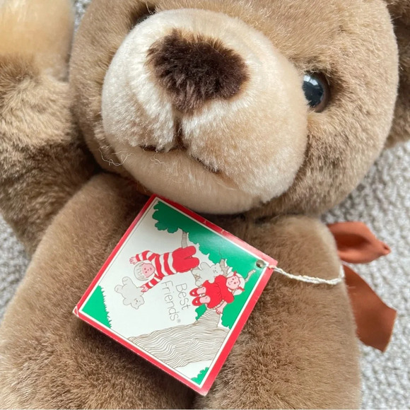 NWT Vintage AMC Best Friends Brown Bear Jointed Plush 15” Stuffed Animal Teddy - Picture 4 of 9